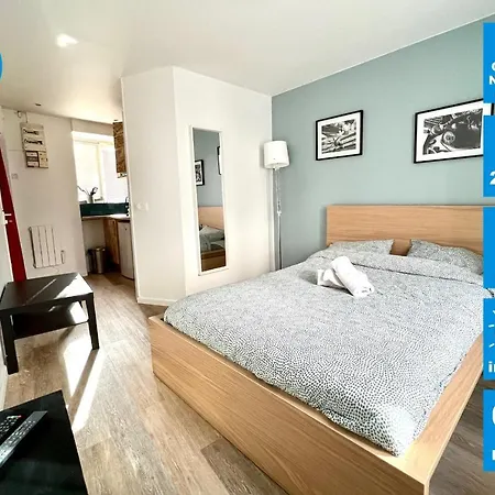Апартаменты Studio 2 People Wifi Netflix Proche Paris